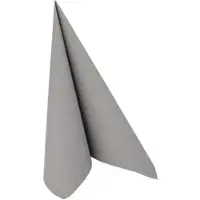 Papstar 250 Servietten `ROYAL Collection` 1/4-Falz 40 cm x 40 cm steingrau