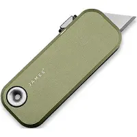 The James Brand The Palmer - OD Green / Black / Aluminum / Straight Taschenmesser