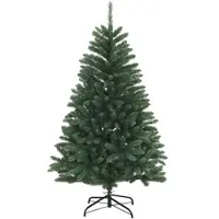 vidaXL Künstlicher klappbarer Weihnachtsbaum 180 cm PVC Mittelgrün 42054523