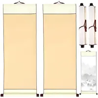 OEM Hängende Kalligraphie-Schriftrolle - Leer zum Beschreiben - Für Malerei und Kunst - 80 x 30 cm - 2 Stück