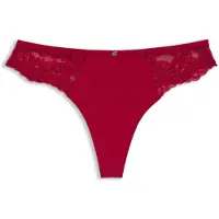 BOSS Slip aus Spitze mit plissiertem Mesh und goldenem Anhänger Grösse M