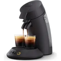 Philips Senseo Original Plus Kaffeepadmaschine, Coffee Boost, aus recyceltem Kunststoff, schwarz (CSA210/22)
