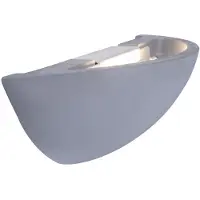 Globo Lighting Wandleuchte Beton grau, BxH: 300x75mm, AL: 75mm, inkl. LED 6.6W 230V, 548lm Source, 500lm Output, 3000K