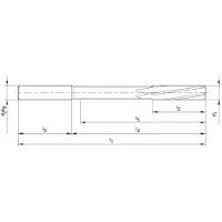 Beck Maschinenreibahle DIN212-2B TiN Form D 18,0mm