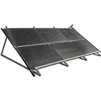 OKU Aufständerung für -Absorber Typ 1000 / 1001 übereinander längs montiert,für 4 Absorber Nr. 1000. 2 Absorber Nr. 1001