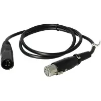 VHBW XLR Verlängerungskabel für diverse Einsatzbereiche - XLR Stecker auf XLR Buchse Adapter, 4-polig, 120cm, schwarz