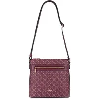 L.credi Umhängetasche Filiberta Crossbody Bag Cherry Shade weinrot