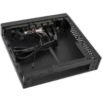 Akasa Cypher MX3, Mini Tower, PC, Schwarz, Thin Mini-ITX, SGCC, HDD, Leistung