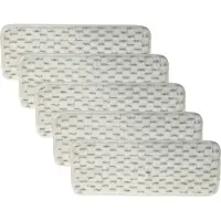VHBW 5x Wischtuch Ersatz für Vileda 158410 für Bodenwischer 25 x 13 x 2cm