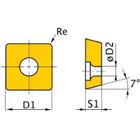 Optimum HM-Ersatzwendeplatten ISO SCMT09T304, 3441763