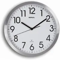 MAUL Wanduhr Maulmove 30cm aluminium Packung mit 10 Stück