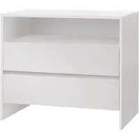 Hasena Kommode Sideboard Ina 2 Schubladen und Fach weiß deckend (10)