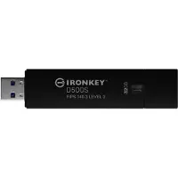 Kingston IronKey D500S - USB-Flash-Laufwerk - verschlüsselt - 32 GB - USB 3.2 Gen 1 - TAA-konform