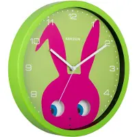 Karlsson - Wanduhr Peekaboo Bunny - Grün - 30.8x4.5x30.8cm