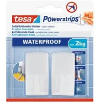 TESA Powerstrips Waterproof Haken WAVE, weiß | 1 Stück