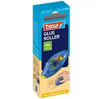 TESA GLUE ROLLER Non-Permanent Disposable, 8,5 m x 8,4 mm, transparent in Hängefaltschachtel