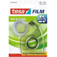 TESA tesafilm eco & clear, transparent, ecoLogo, 10 m x 15 mm | 1 Rolle