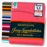 EXKLUSIV HEIMTEXTIL Marke Jersey Spannbettlaken 140-160x200 cm Pink
