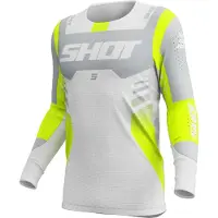 Sonstiges Shot Aerolite Sprint Motocross Jersey, grau, 2XL