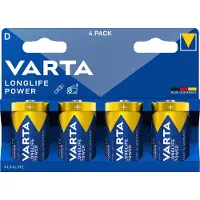 Varta 4920, Wiederaufladbarer Akku, LR20, 1,5 V, 4 Stück(e), Blau, 61,5 mm