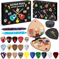 Merkloos Adventskalender für Musiker, 24 Überraschungen, Gitarrenzubehör, für Gitarristen