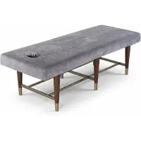 Merkloos Massagestuhlbezug mit Loch, Kristallvelours, 190 x 80 cm, waschbar, für Kosmetik und Therapie