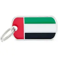 My Family Haustiermarke Mit Der Flagge Der Vereinigten Arabischen Emirate