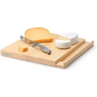 Continenta Gummibaum Käsebrett mit Messer