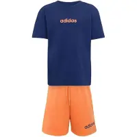 Adidas Sportset T-Shirt and Shorts Set "Dark Blue / Dusky Orange" für Jungen