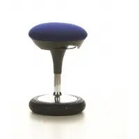 Topstar SITNESS 20 - Arbeitsstuhl Arbeitshocker Blau Stoff