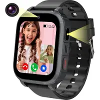 Ruopoem Kinder Smartwatch mit 4G GPS Telefonfunktion Videoanruf SOS Spiele Kamera IP68 wasserdicht für Jungen und Mädchen 4 12 Jahre