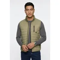 Camel active Steppweste , Herren, Gr. 4XL, khaki, Steppware, Obermaterial: 100% Polyamid, unifarben, normal hüftbedeckend, Rundhals, Westen Steppweste, mit Stehkragen und Reißverschluss