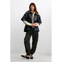 Desigual Damen Lederponcho
