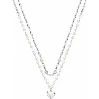 Brosway Delicate Double Necklace With Pearls And Chakra Crystals Bhkn131
