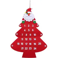 Dripio Filz-Adventskalender 24 Taschen 59x43 cm mehrfarbig