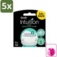 Wilkinson 5 x Intuition Sensitive Care Ersatzklingen für empfindliche Haut - Sparpackung - 5 Stücke