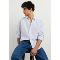 Pepe Jeans für Herren. PM3091470 Robert Hemd blau, weiß (L), Lässig, Baumwolle, Langarm