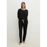 Marc O'Polo Marc OPolo Pyjama "Mix & Match Cotton" aus Baumwoll-Jersey, mit geometrischen Prints und Streifen-Dessins