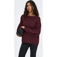 ONLY Strickpullover "ONLNELLIE LS O-NECK KNT NOOS" Materialmix, regular fit