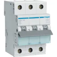 Hager MBN320 Leitungsschutzschalter 3 polig 6kA B-Charakteristik 20A 3 Module