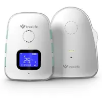 TrueLife NannyTone VM3, Digitales Babyfon, 800 m, 300 m, 800 m, 2400 - 2480 MHz, Grün, Weiß