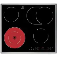 Electrolux LRR6436M, Schwarz, Integriert, 60 cm, Keramik, Keramik, 4 Zone(n)