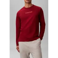 Calvin Klein L/s Crew Neck Fall Berry Größe: M | Basic T-Shirts Outlet | Herren