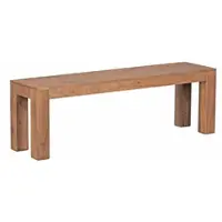 KADIMA DESIGN Esszimmer Sitzbank MUMBAI Massiv-Holz Akazie 140 x 45 x 35 cm Holz-Bank Natur-Produkt Küchenbank im