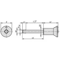 Kipp Kugelsperrbolzen mit Pilzgriff 5mm 10mm Edelstahl