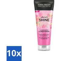 John Frieda 10 x Vibrant Shine Colour Conditioner - 250 ml - Vorteilspackung - 10 Stücke