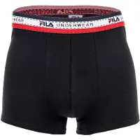 FILA Herren Boxer Shorts, 4er Pack - Logobund, Cotton Stretch, einfarbig