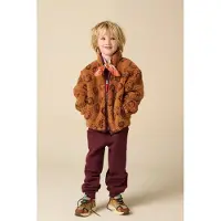 Sissy-Boy Teddy-Jacke Mit Smileymuster - Braun | Größe: 98-104