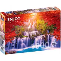 Enjoy Puzzle Puzzle, 1000 Teile – „Enjoy“ – Der Wasserfall Thee Lor Su im Herbst, Thailand