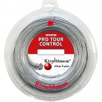 Kirschbaum Tennissaite Pro Tour Control (Haltbarkeit+Kontrolle) silber 200m Rolle
